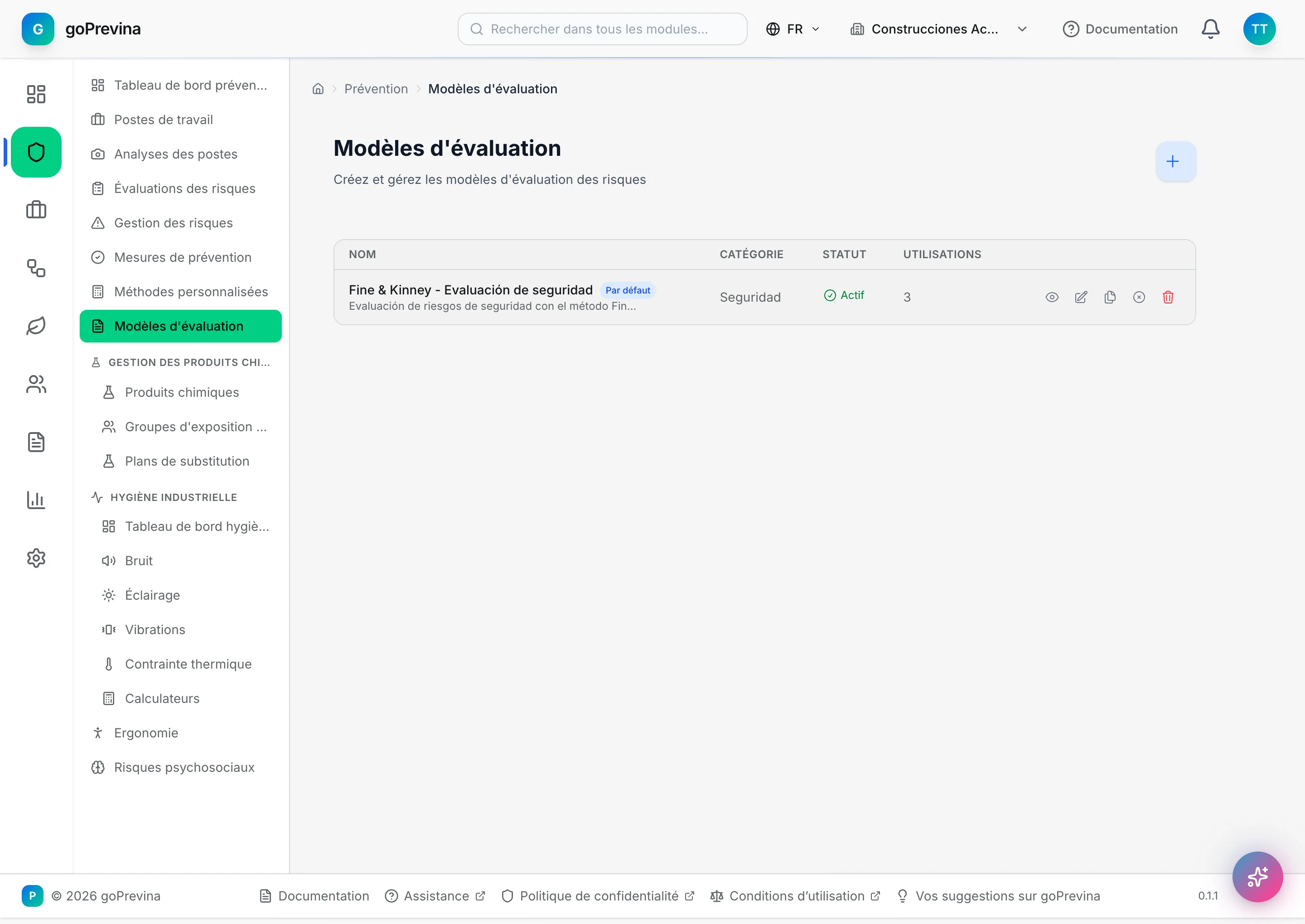 Aperçu d'un modèle d'évaluation